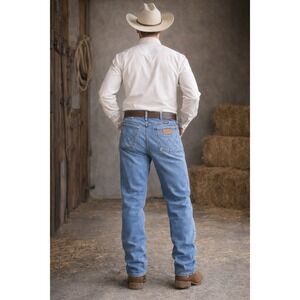 Wrangler Cowboy Cut Jeans Mens 29x31 Med Wash Straight Leg Vintage Cowboy Ranch